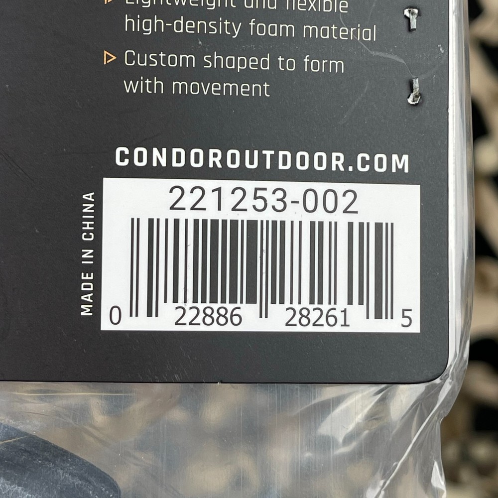 NEW Condor Knee Pad Inserts - Black