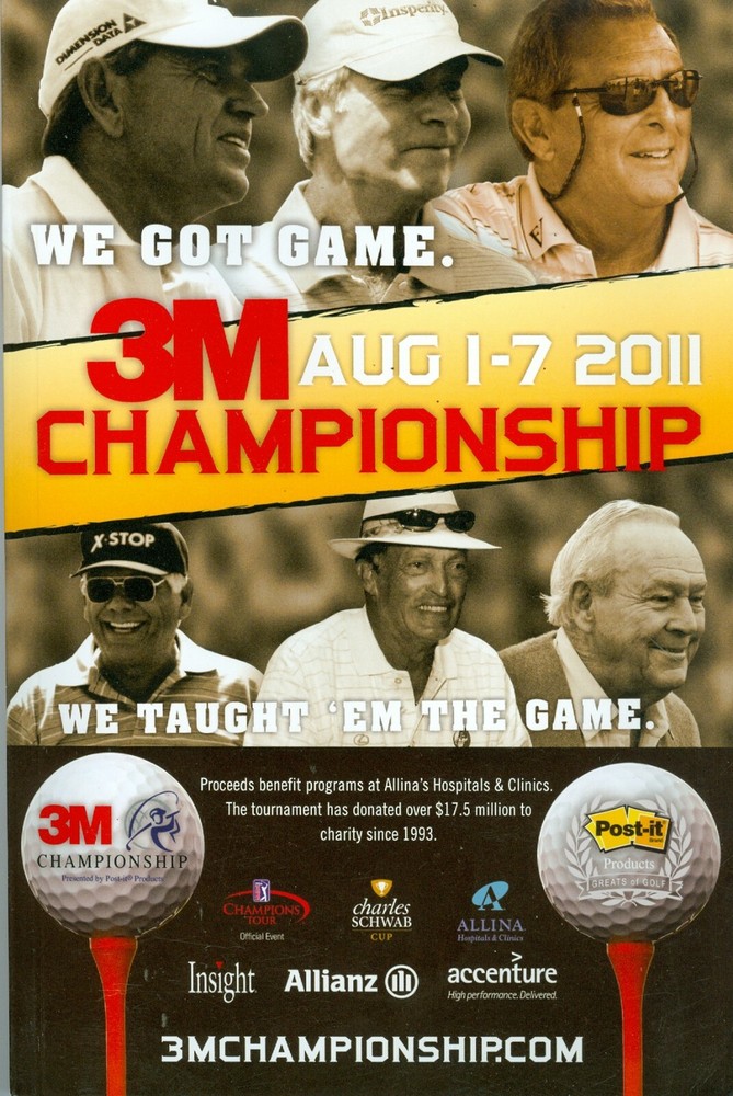 2009, 2010 & 2011 3M Championship Programs plus a Pairings Guide