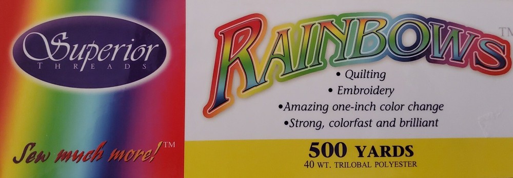 Rainbows by Superior Threads 40 Wt. Trilobal Polyester 500 yards