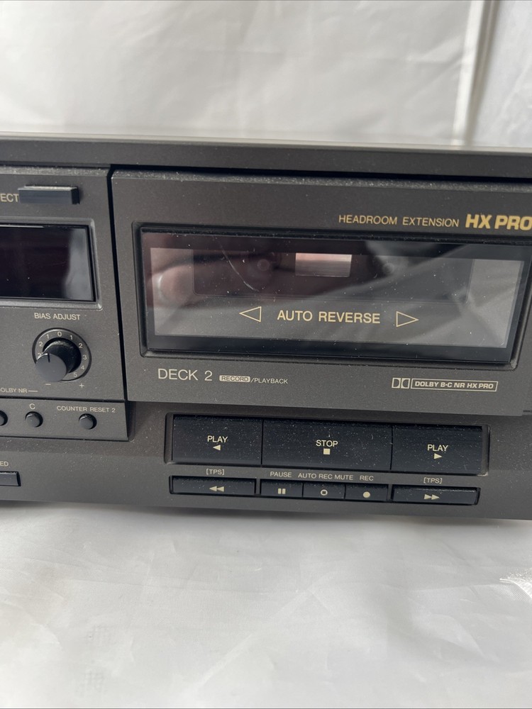 Technics RS‑TR333 Dual Cassette Deck – Clean – Untested – No Power Cord