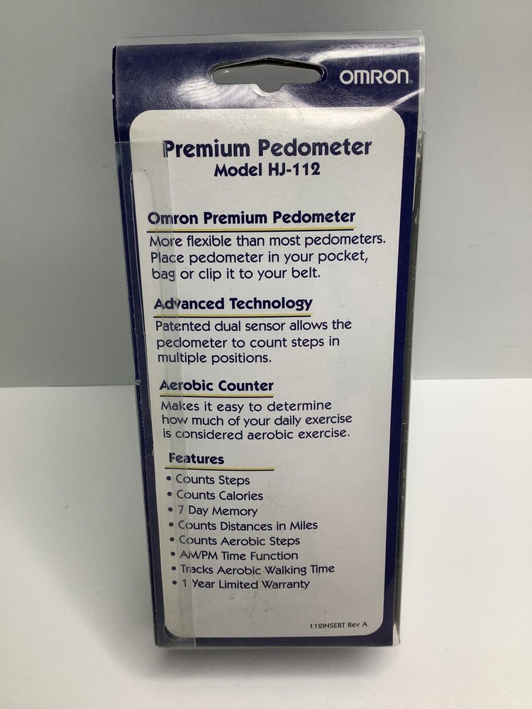 Omron Digital Pocket Pedometer - Open Box - Model HJ-112