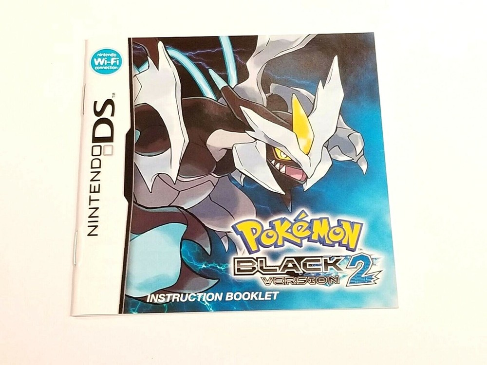 Pokemon Black Version 2 Instruction Manual Booklet ONLY!! (DS) *US VERSION*