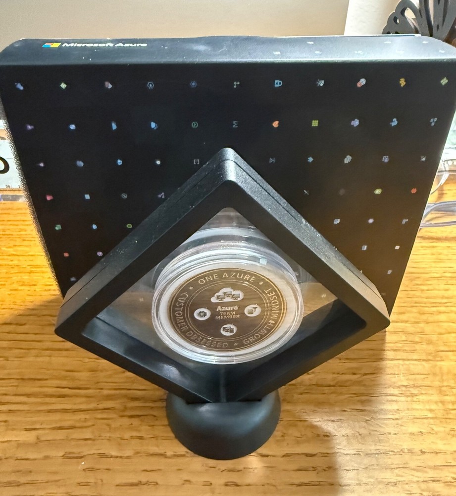 Rare! MICROSOFT AZURE TEAM Commemorative "Challenge" Coin (2019) Cloud & Edge