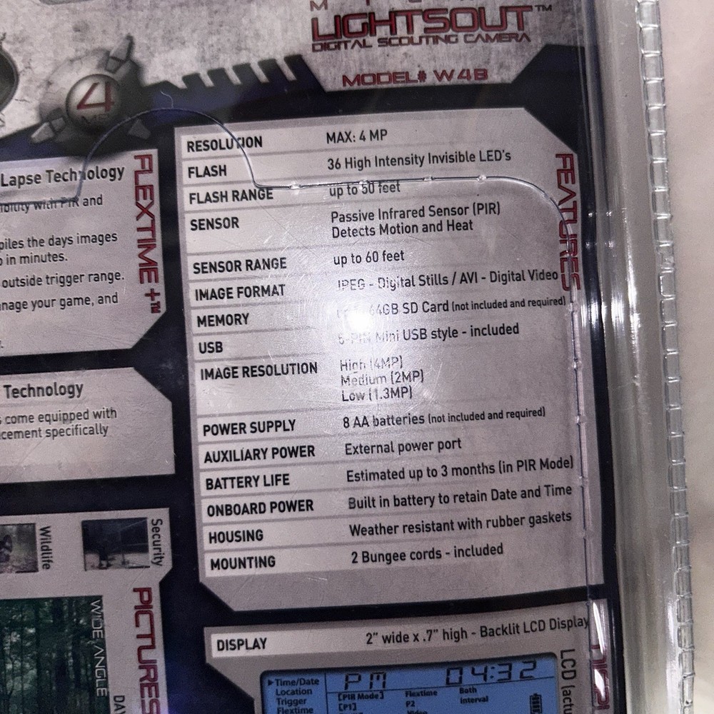 wildgame innovations Micro Lights Out Digital Scouting Camera/video Model W4B