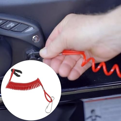 Boat Engine Safety Kill Stop Switch Connector Lanyard Tether, Replacement for 1