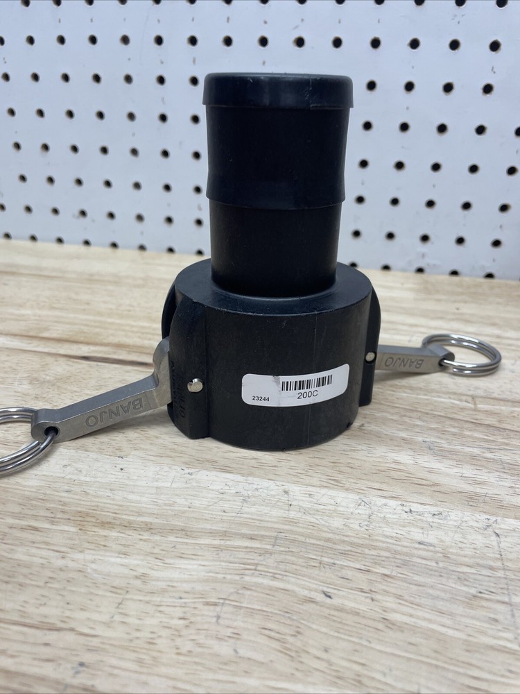200C BANJO Cam Lever Coupling-BLACK Polypropylene