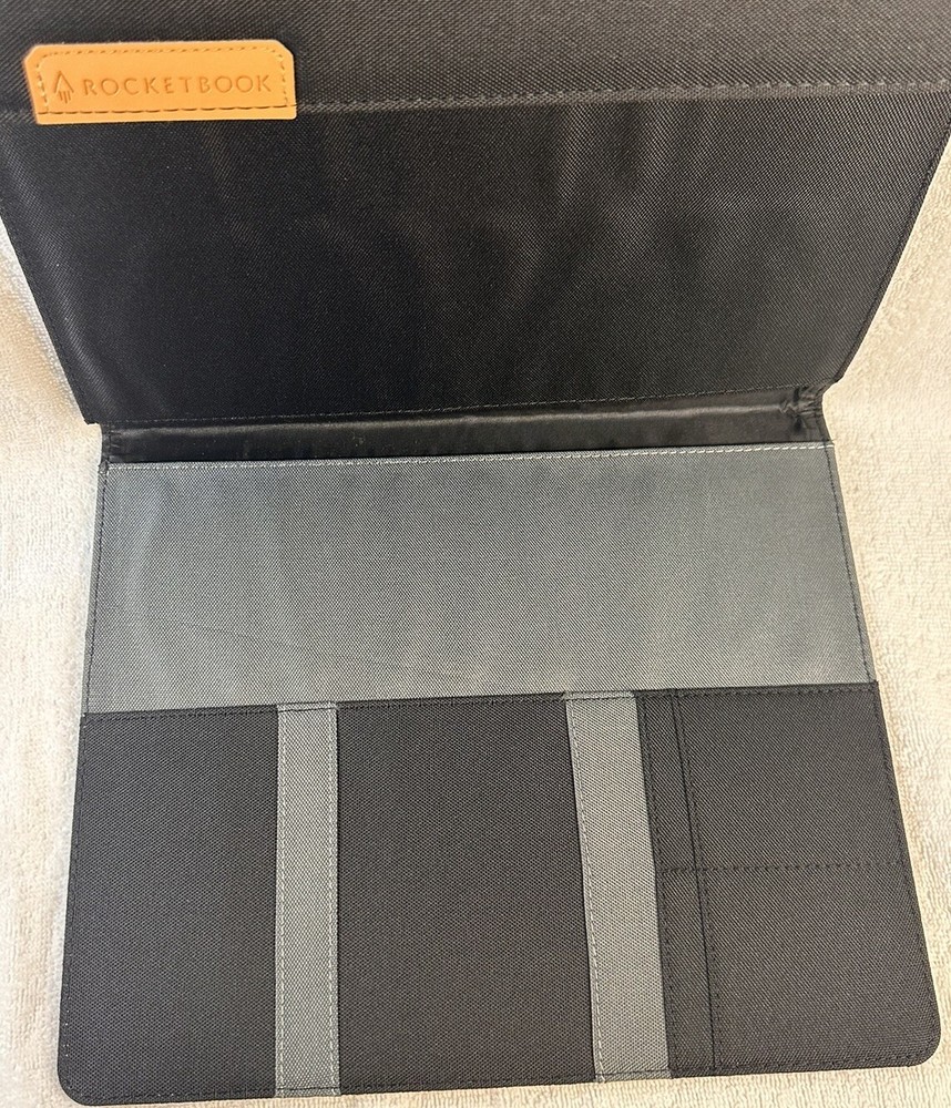 Rocketbook Smart Notebook folio 100% Recyclable Biodegradable Cover W/pen Holder