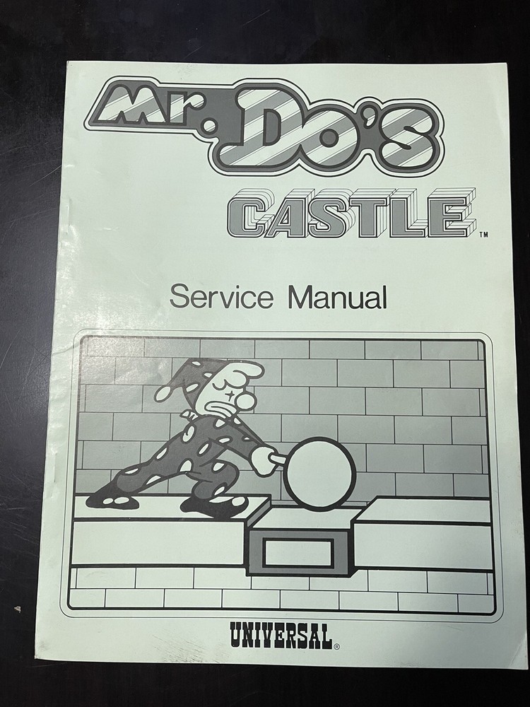Mr. Do’s Castle Arcade Service Manual Original
