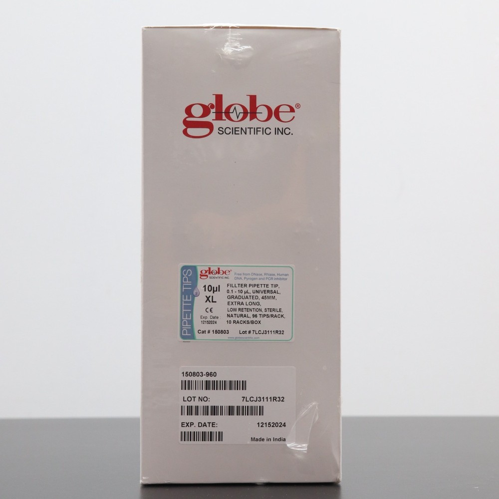 Globe Scientific 150803 Filter Pipette Tips