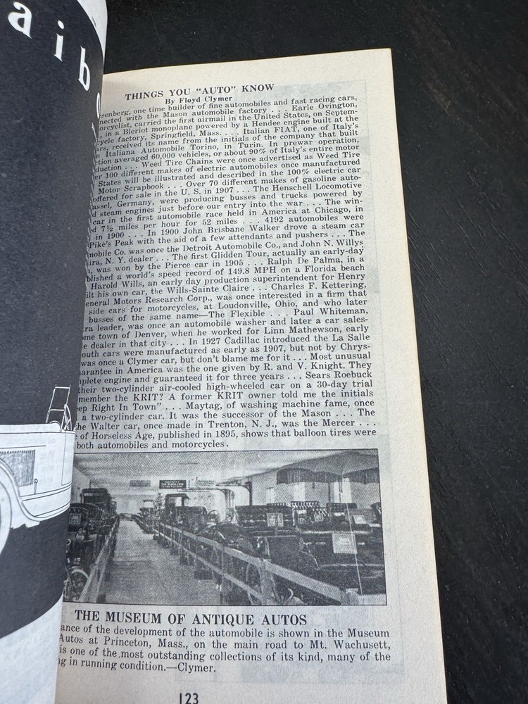 Floyd Clymers Historical Motor Scrapbook Number Three