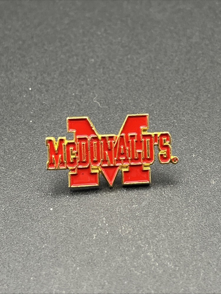 McDonald’s Spell Out Varsity Letters Lapel Hat Pin