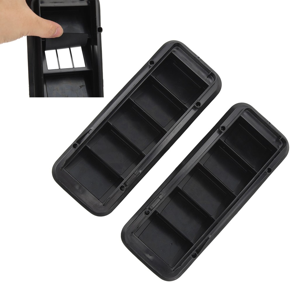 2pcs Back Panel Air Vent Relief Grille Durable Replacement For Chevy Silver COHM