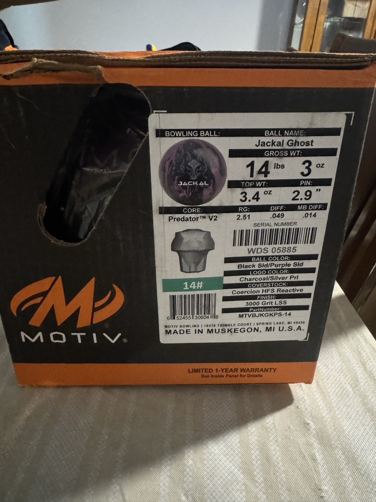 14lb NIB Motiv Jackal Ghost