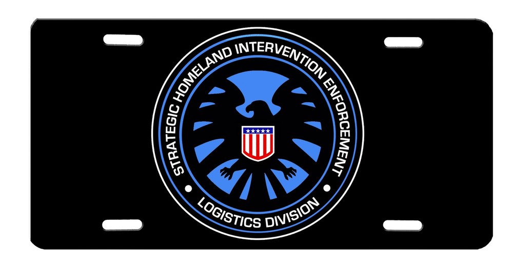 Agents of Shield High Gloss License Plate