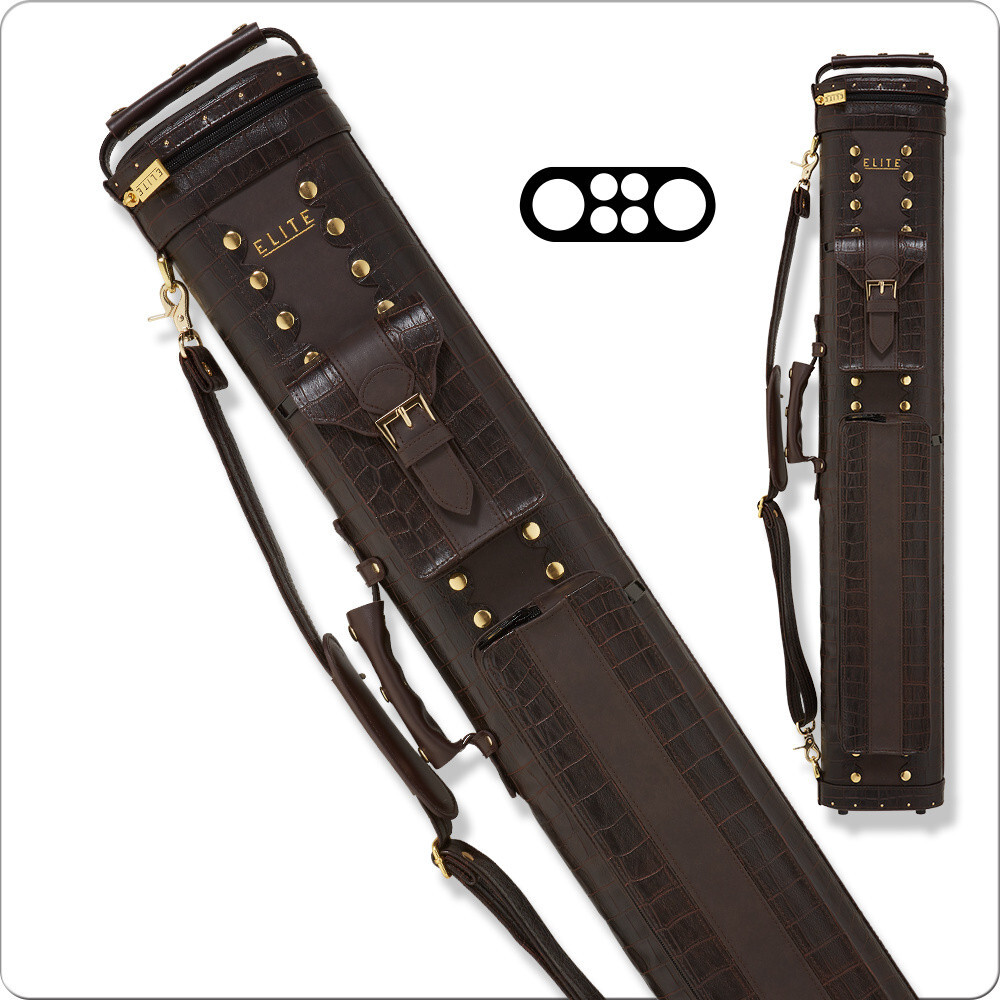 Elite ECC24 2x4 Classic Leather Pool Cue Case