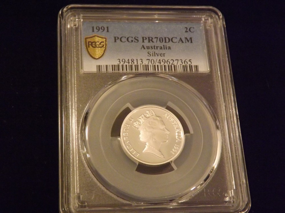 1991    2 C      Australia         PCGS  PR 70