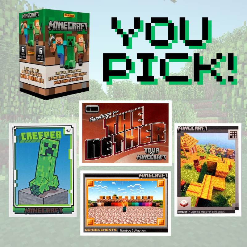 2024 Minecraft Panini Base Cards - Complete Your Collection - Bulk Pricing!