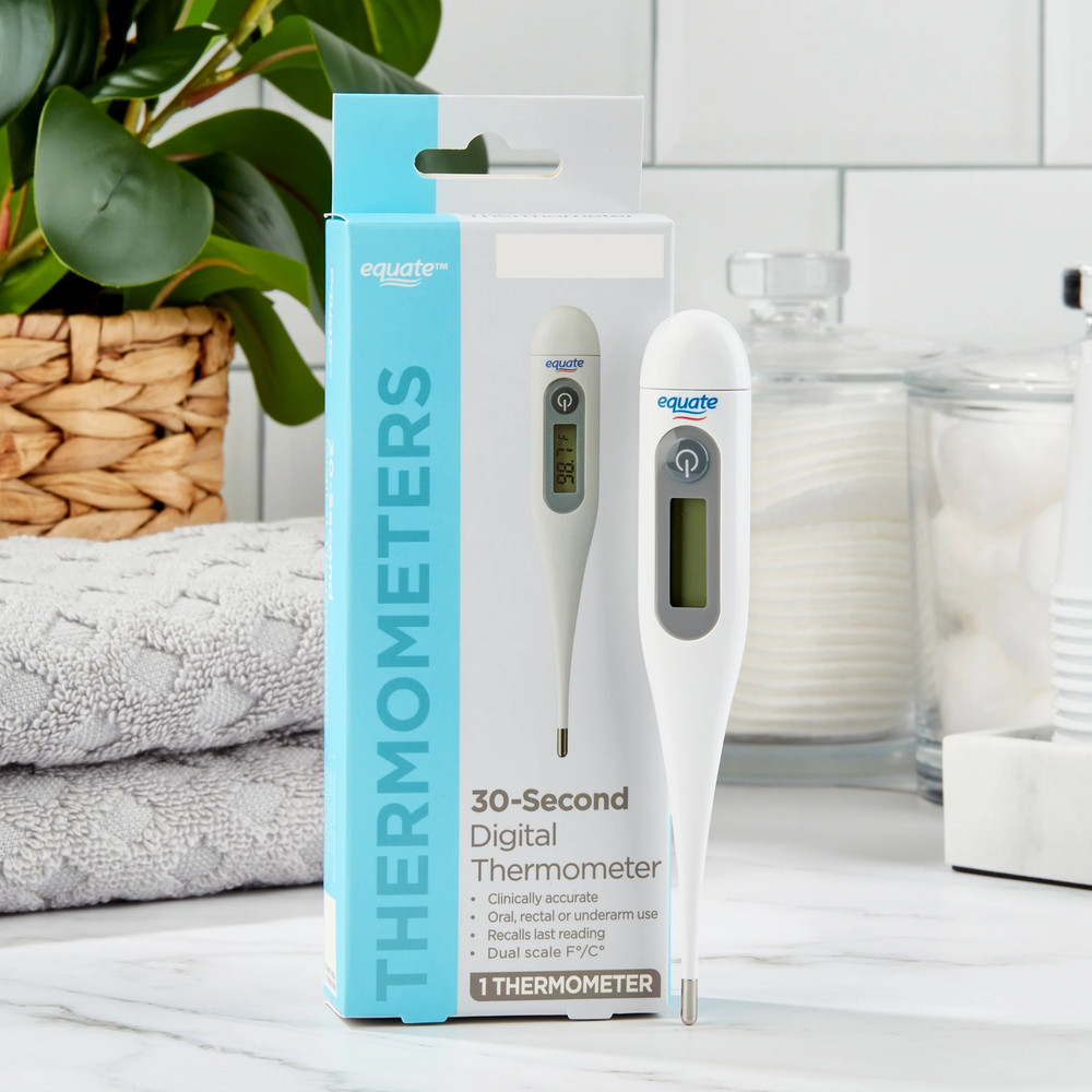 Oral, Rectal, or Underarm 30-Second Digital Thermometer