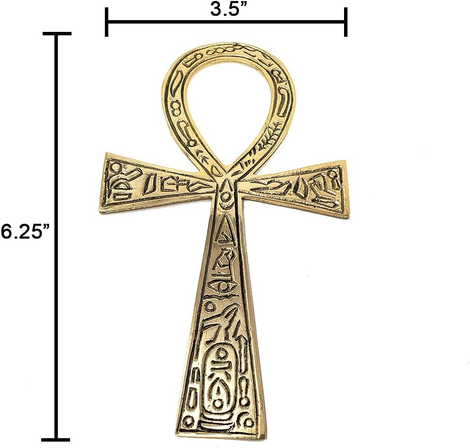 Solid Brass Ankh 6.25 ~ Perfect for Your Altar Wall Décor Gift Giving