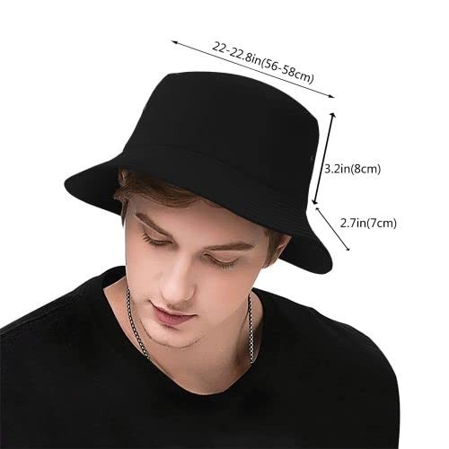 Custom Bucket Hat Personalized Add Your One Size Black Bucket Hat