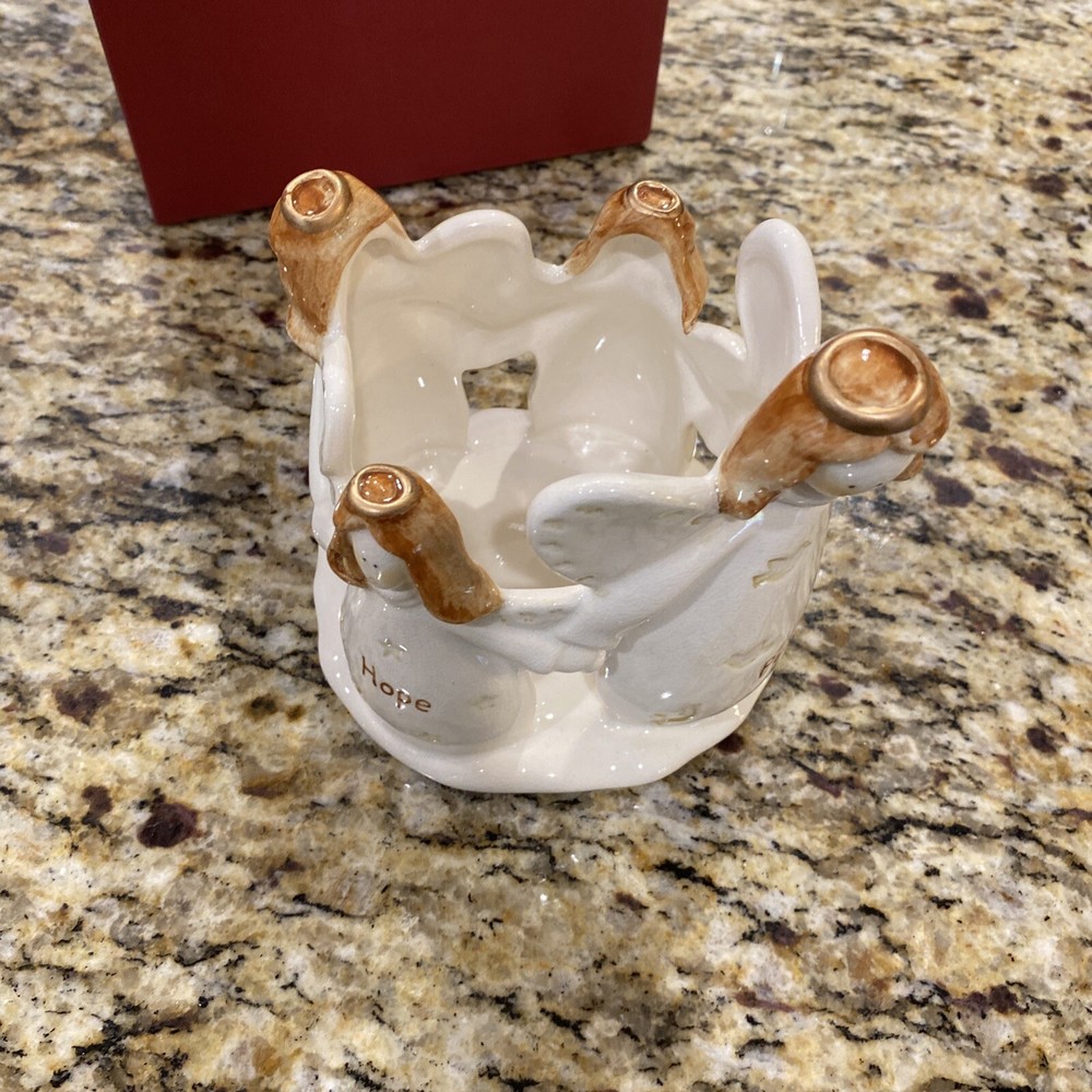 Christmas angels candleholder