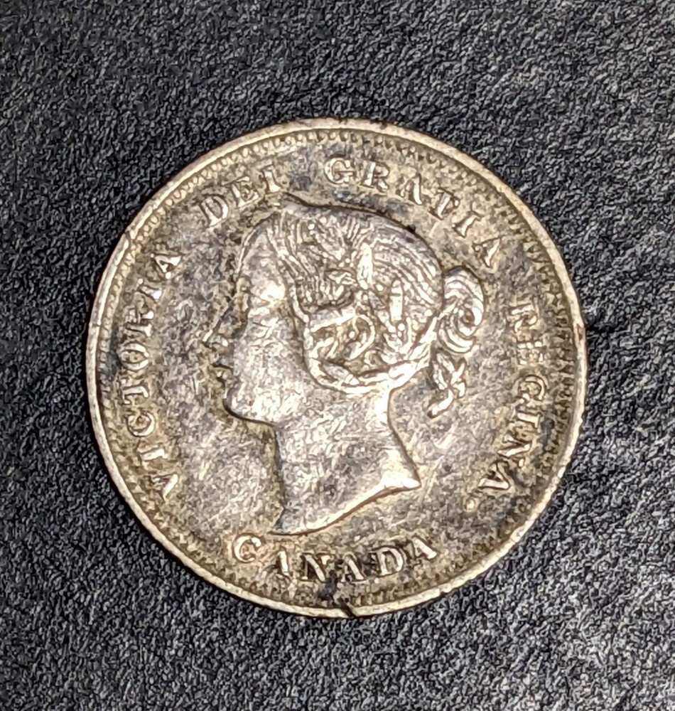 1897 Canada 5 Cent Silver Victoria