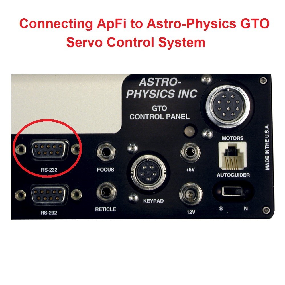 ApFi – Astro-Physics GTO Servo Control System Wi-Fi adapter