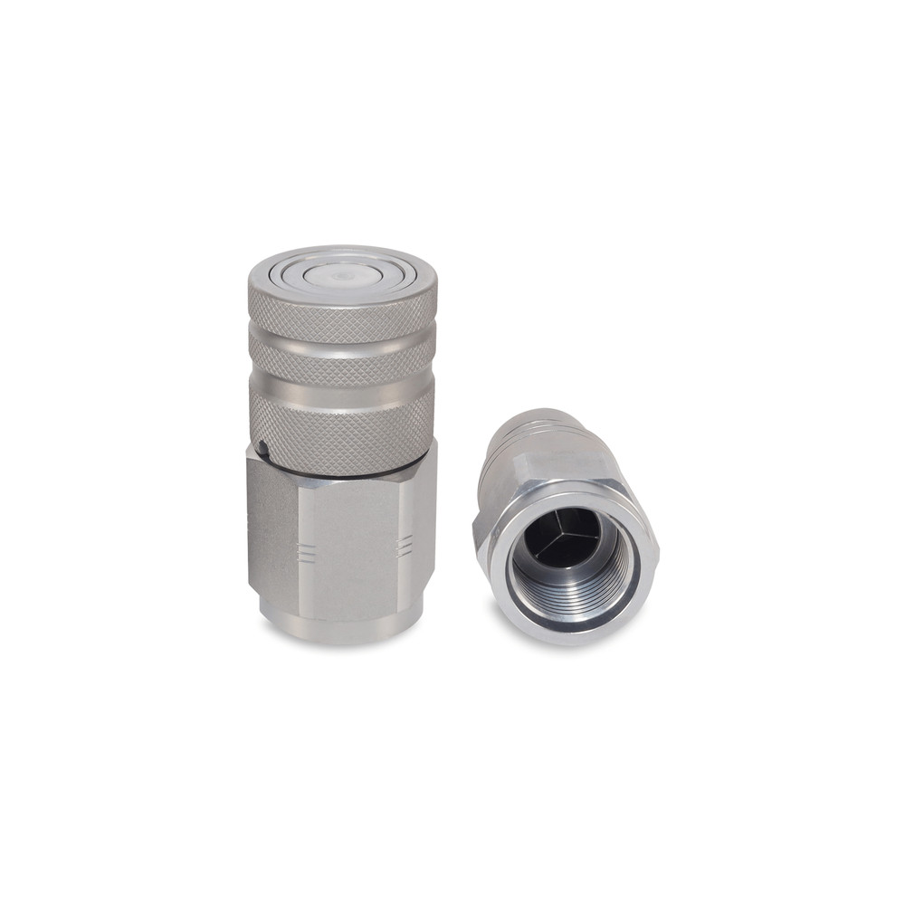 5/8″ Flat Face Hydraulic Quick Couplers Set - 3/4″ SAE Thread