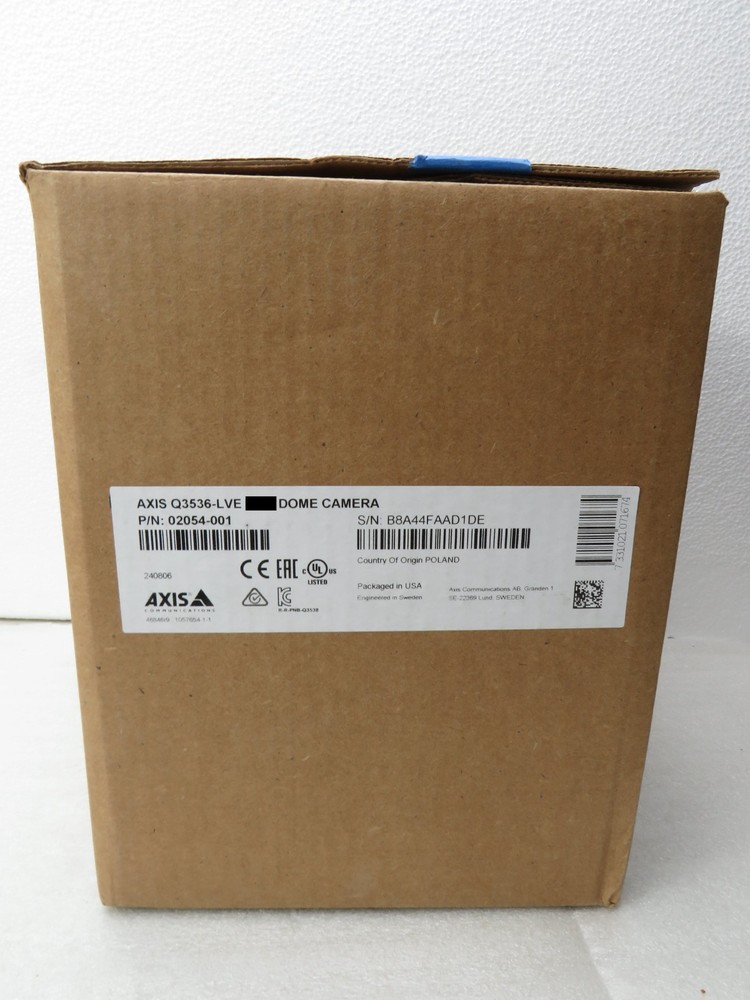 Axis Q3536-LVE 4MP Dome Camera 29mm Lightfinder Forensic WDR Deep Learning [CTD]