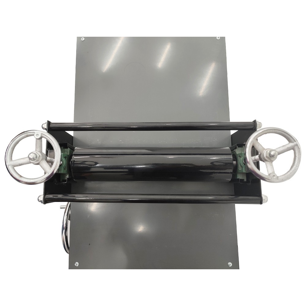 Manual Slab Rollers Portable Ceramic Clay Plate Machine w Iron Frame Chain Drive