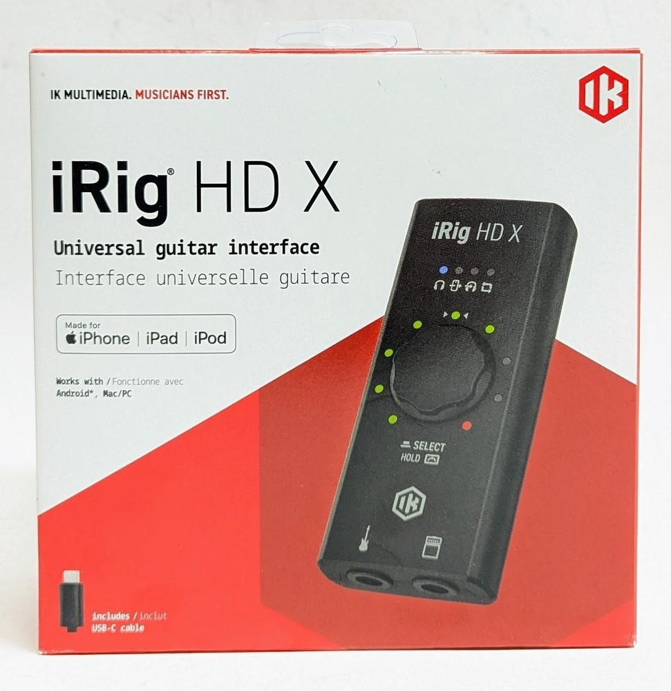 IK Multimedia iRig HD X Universal Guitar Audio Interface