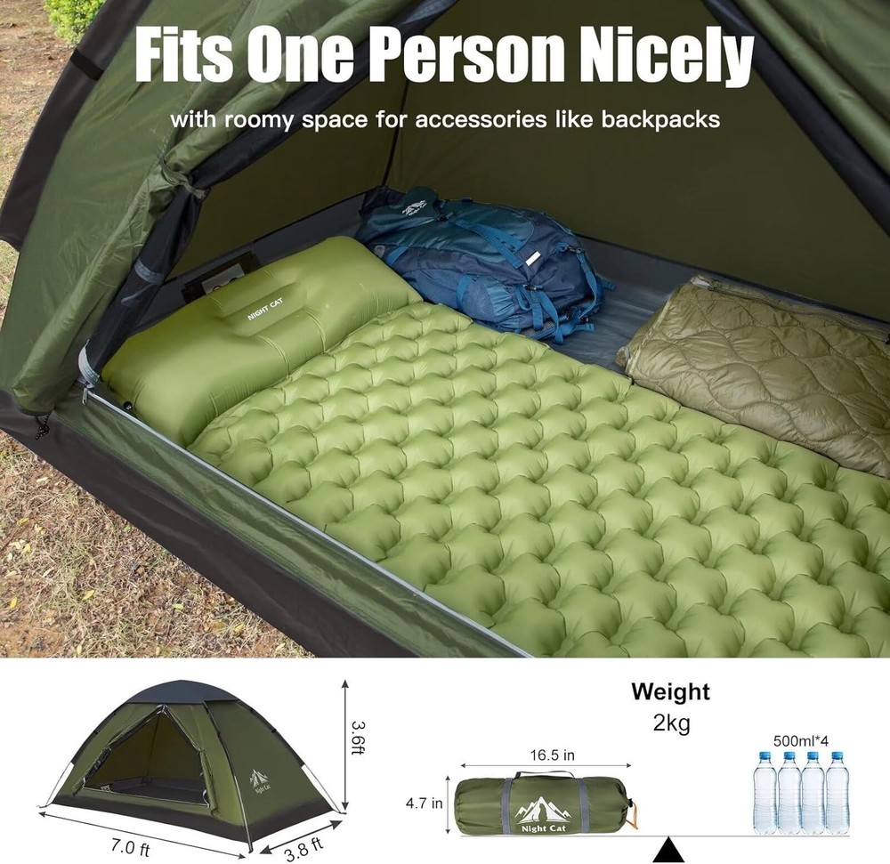 Lightweight Waterproof Backpacking Tent for 1-2 Persons - Easy Setup