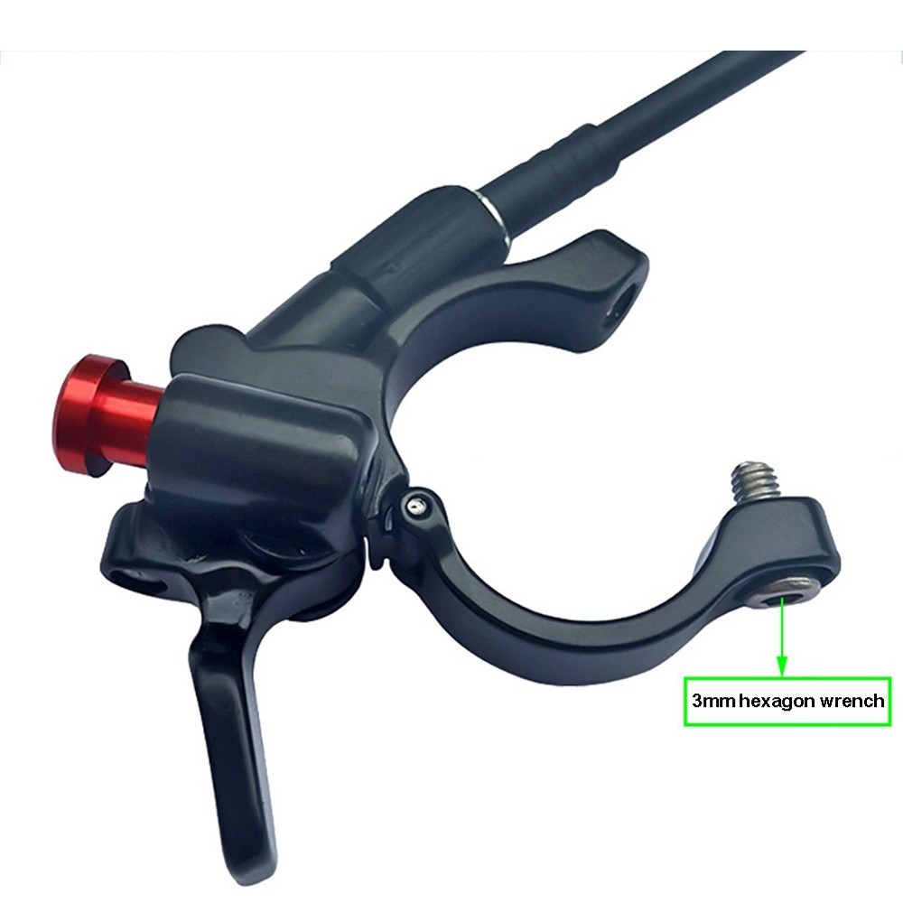 Bicycle Front Suspension Remote Lockout with Ergonomic Handlebar Mount