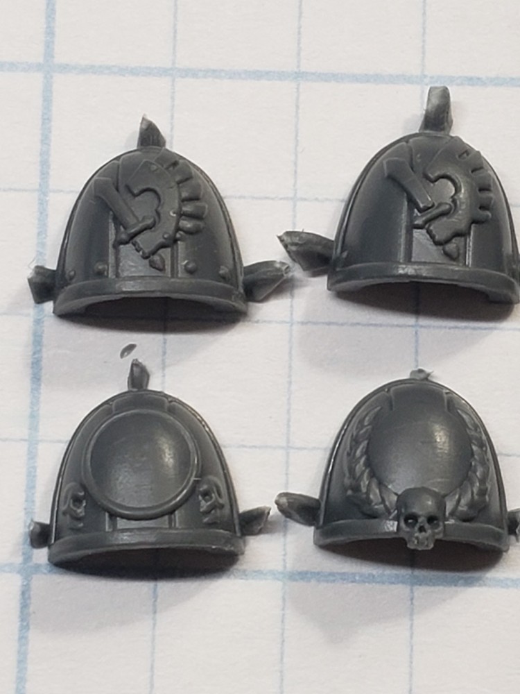 Warhammer 40k Dark Angels Bits Ravenwing Command Squad Veteran Shoulder Pads #71