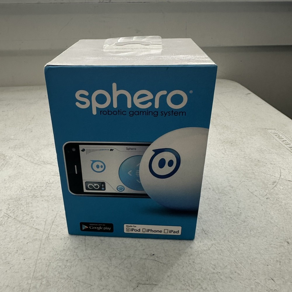 Sphero iOS and Android App Controlled Robotic Ball - White.  W/ Box Works Tested