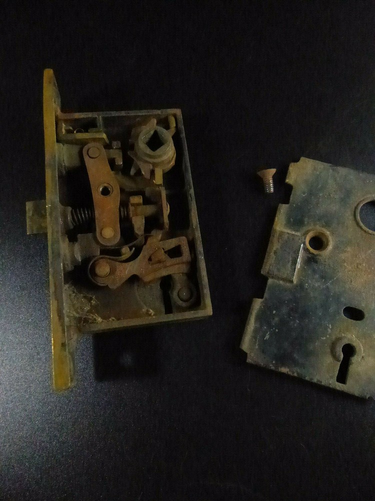 VIntage Mortised Door Lock ~ Needs Work For Lock to Function