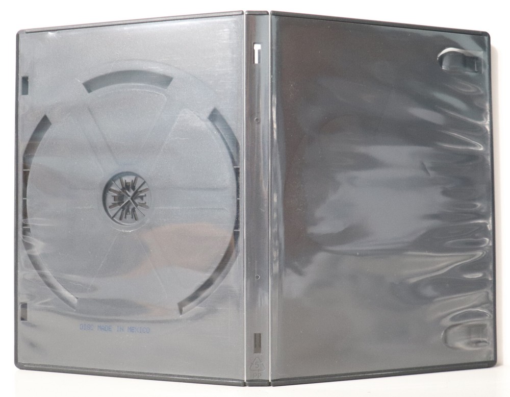Genuine Viva Solid Eco-Box 1-Disc Single 14mm Black DVD Replacement Case USED