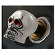 Universal Skull Car Cigarette Lighter Silver Red Eyes