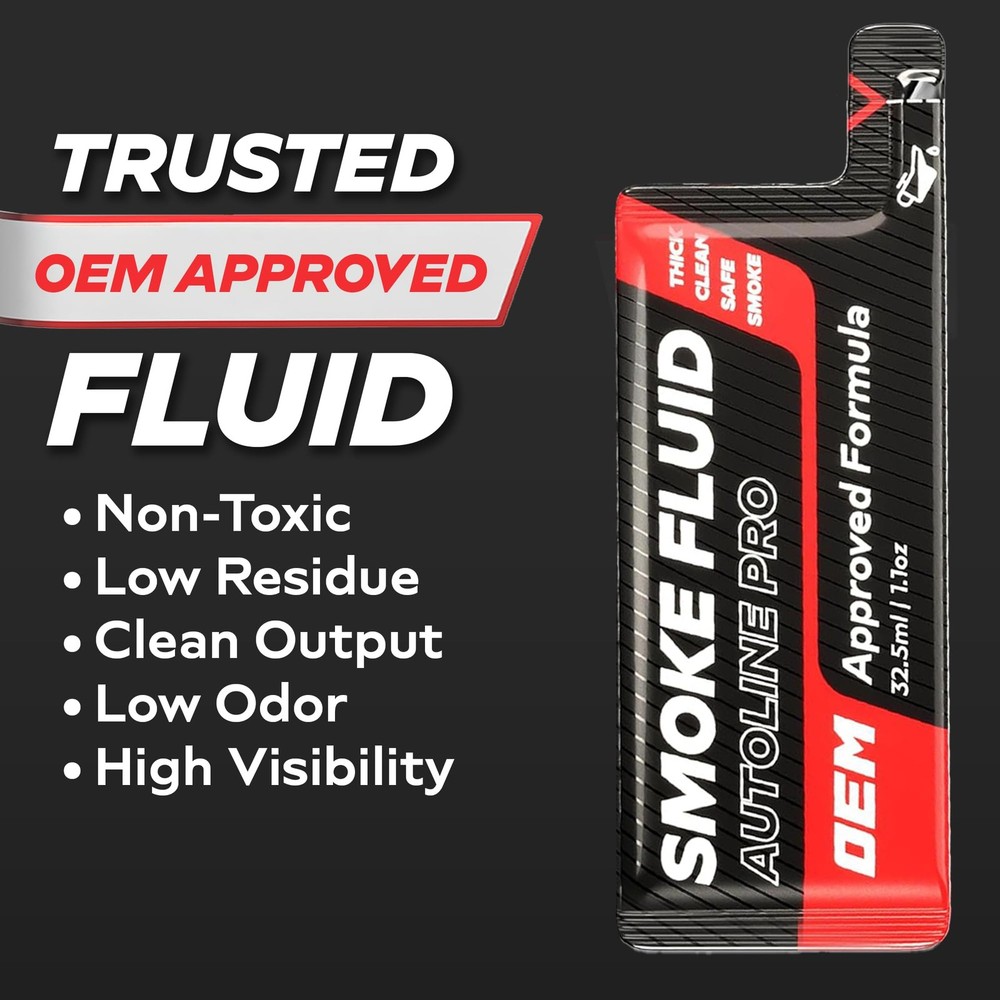 Automotive Smoke Machine Fluid 4.4oz Thick Solution for Leak Detection