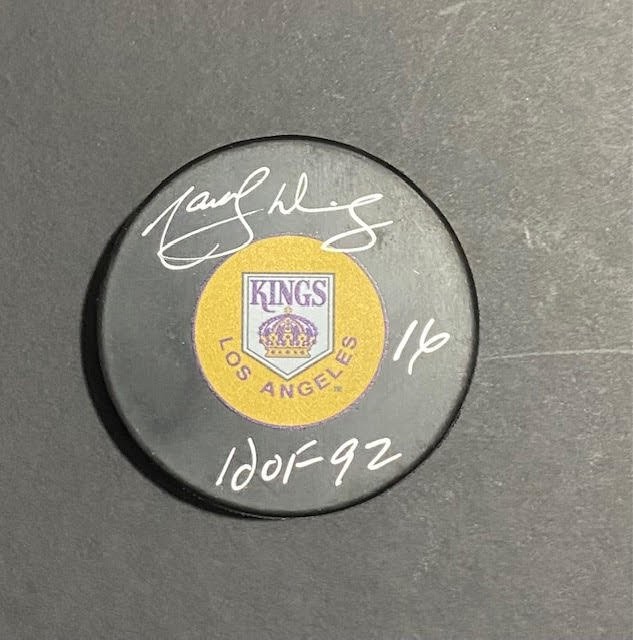 Marcel Dionne Autographed Puck