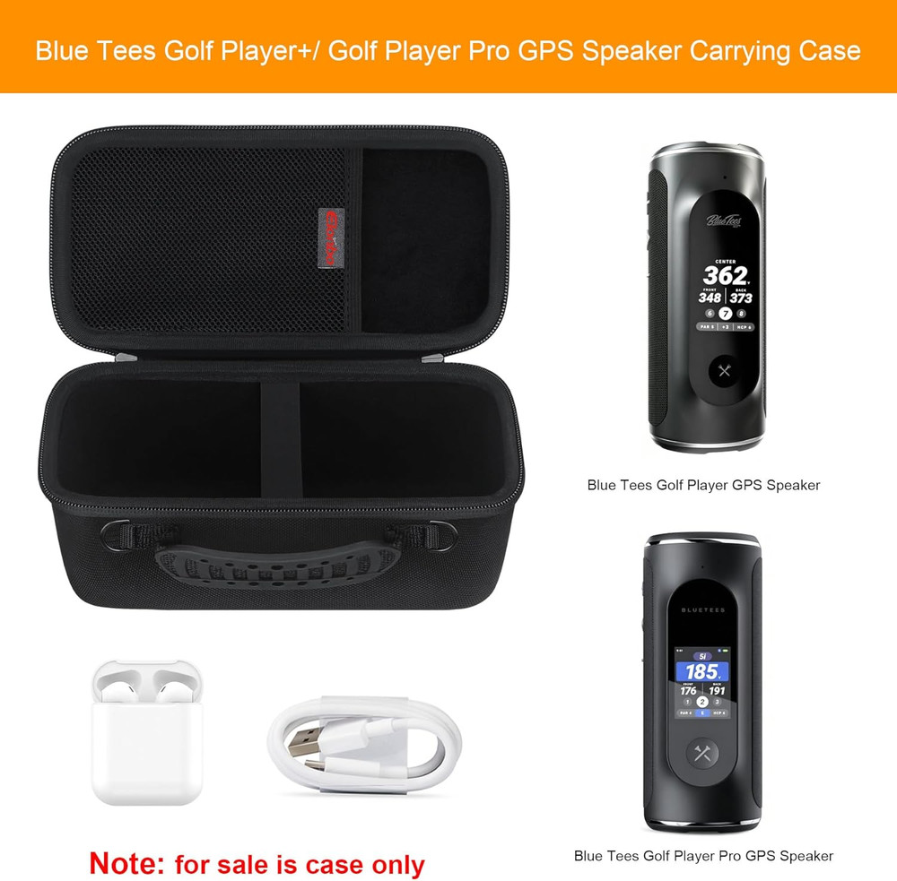 Carrying Case ​For Blue Tees Golf Player+/ Golf Player Pro GPS Speaker, Blue Tee