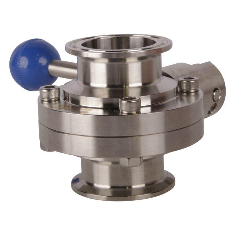 Sanitary Butterfly Valve | Tri Clamp 1.5 inch Pull Handle/Silicone (2 Pack)