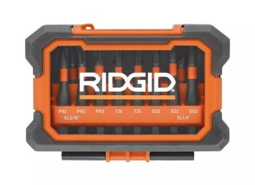 RIDGID 10 Piece Impact Driving Bit Set AC96106
