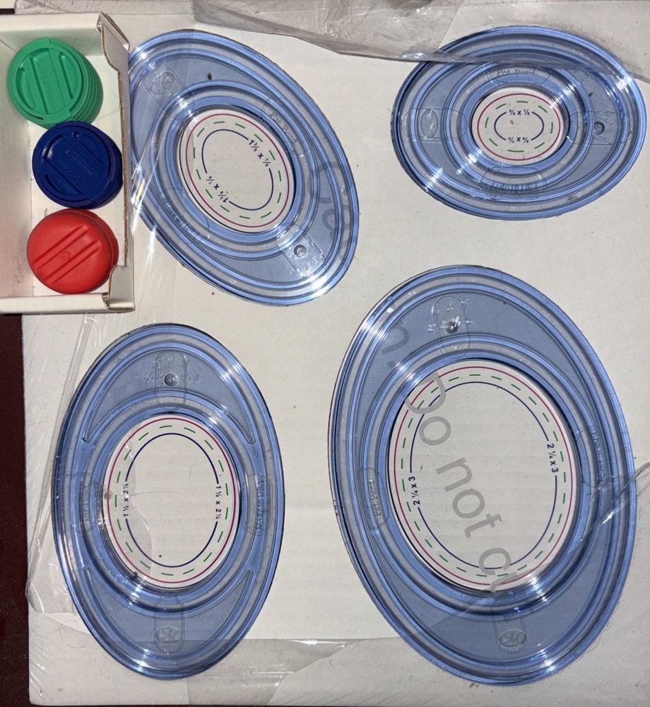 Creative Memories Custom Cutting System Blade Cartridge Oval Patterns Set