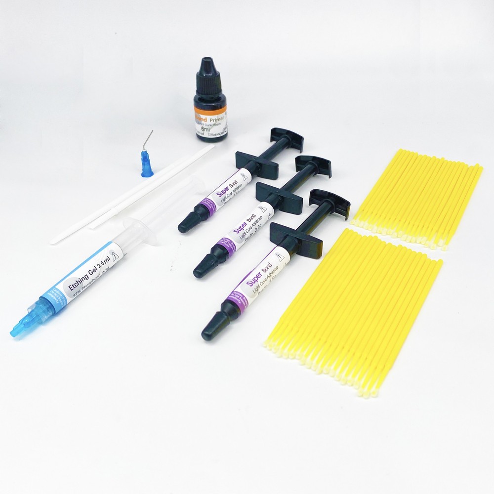 Dental Ortho Bracket Braces Glue Bonding System Light Curing Primer Adhesive Kit