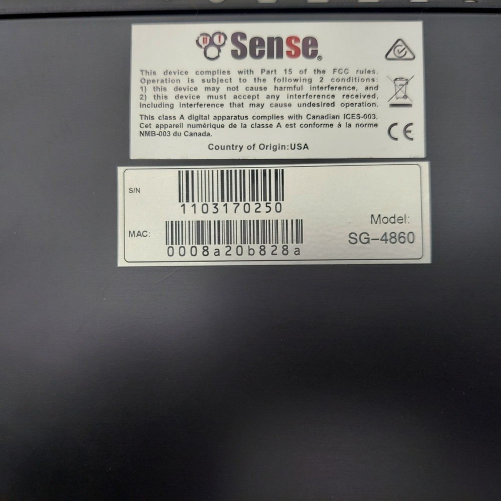 PFSense SG-4860 pfSense Security Gateway w/ AC Adapter