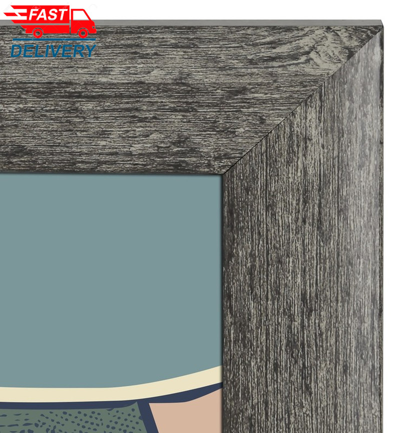 18X24 Picture Frame – Rustic Gray Museum Profile Wall Photo Frame