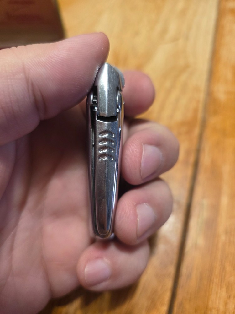 Ronson Veraflame Premier Lighter In Original Case Checker Pattern