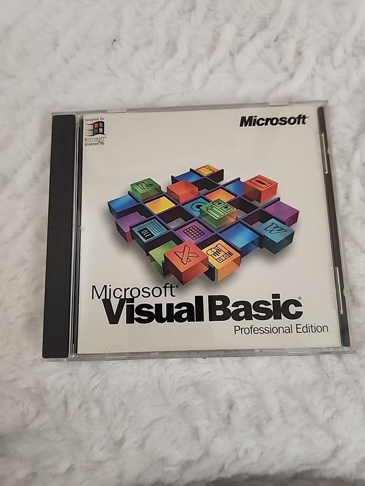 Microsoft Visual Basic Standard Edition With CD Key Code Access In Plastic Case
