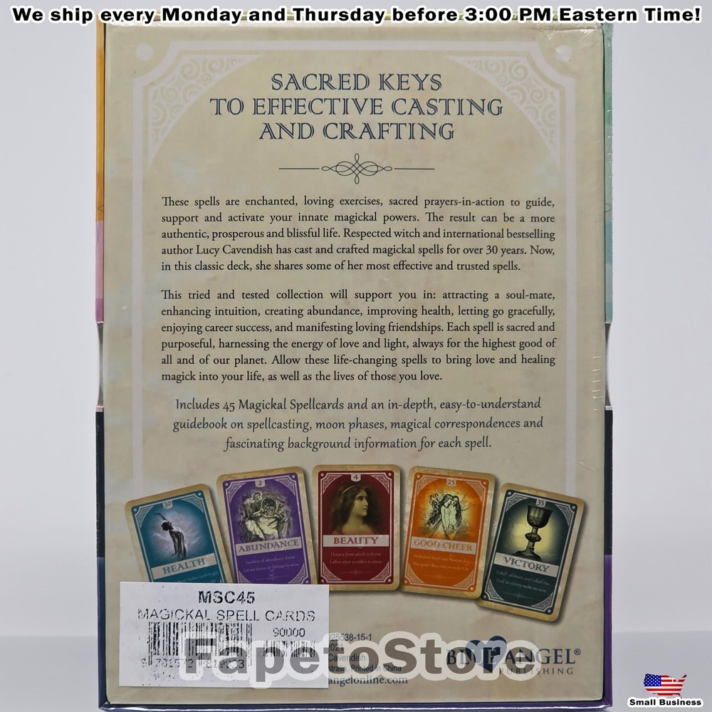 U.S. Games Systems - Magikal Spellcards, Oracle Deck and Guidebook